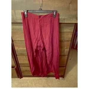 Red long skirt/shorts